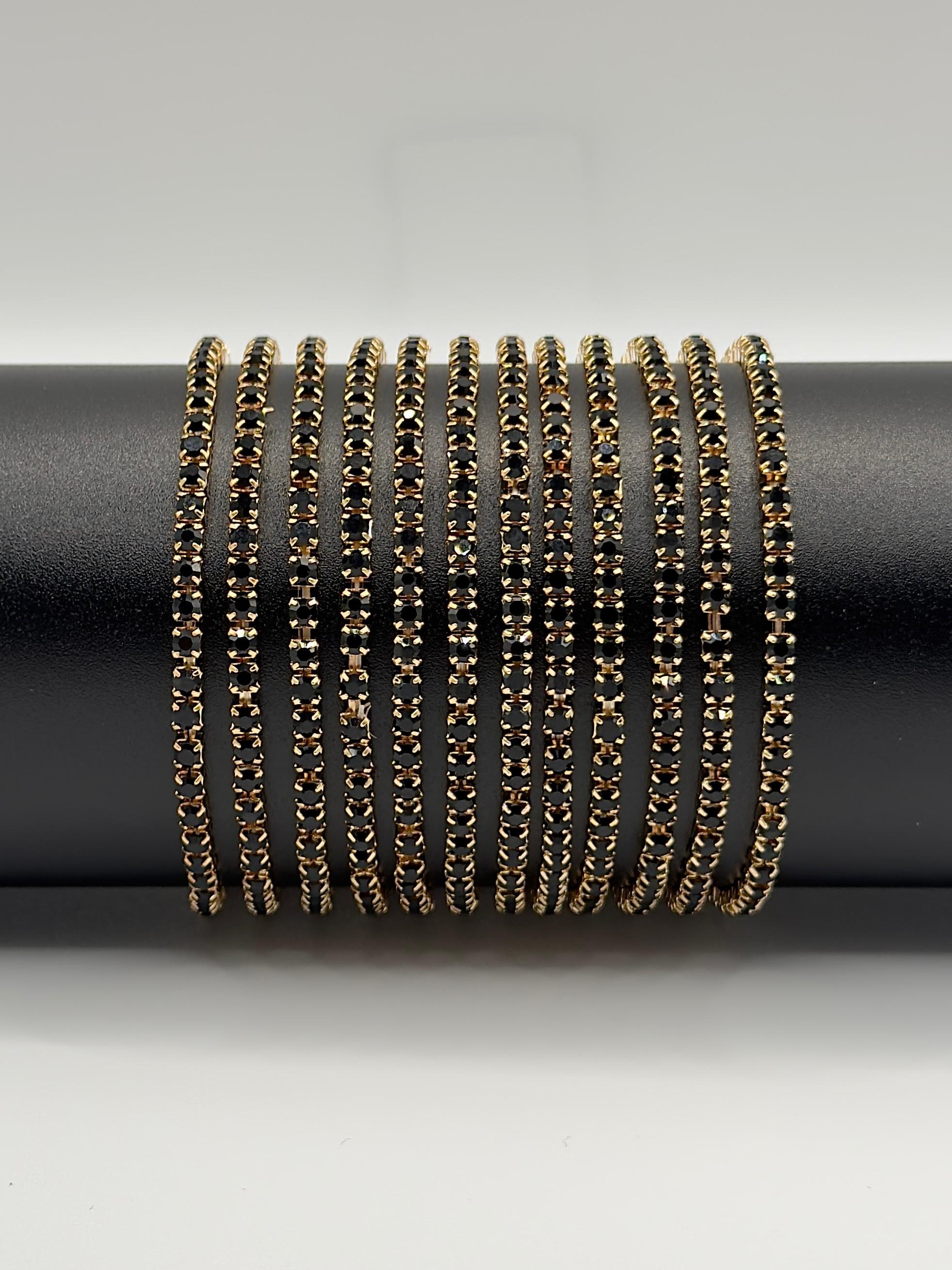 Su Yolu Taşlı Bileklik Lastikli