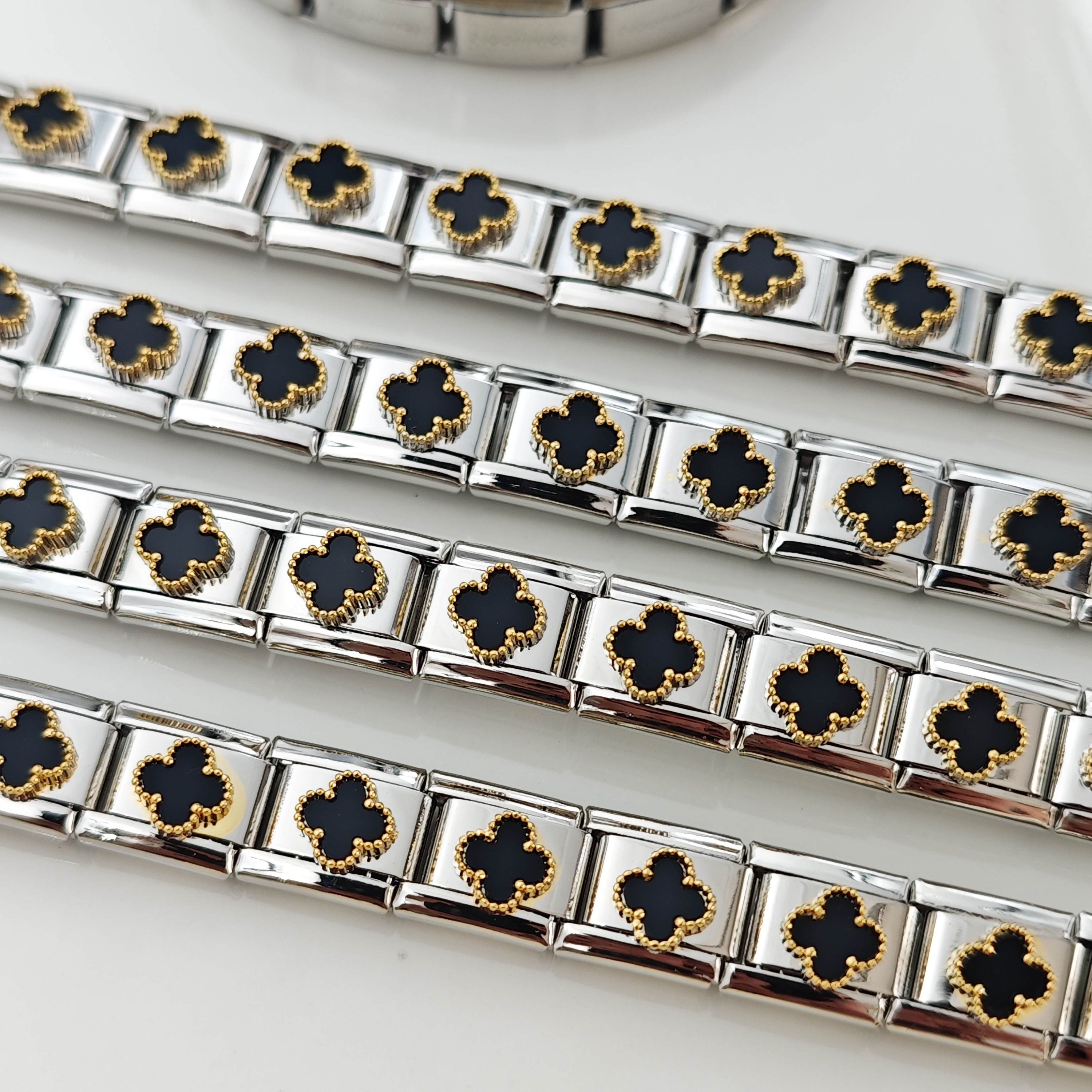 Stainless Steel V.Cleef Nomi Charm