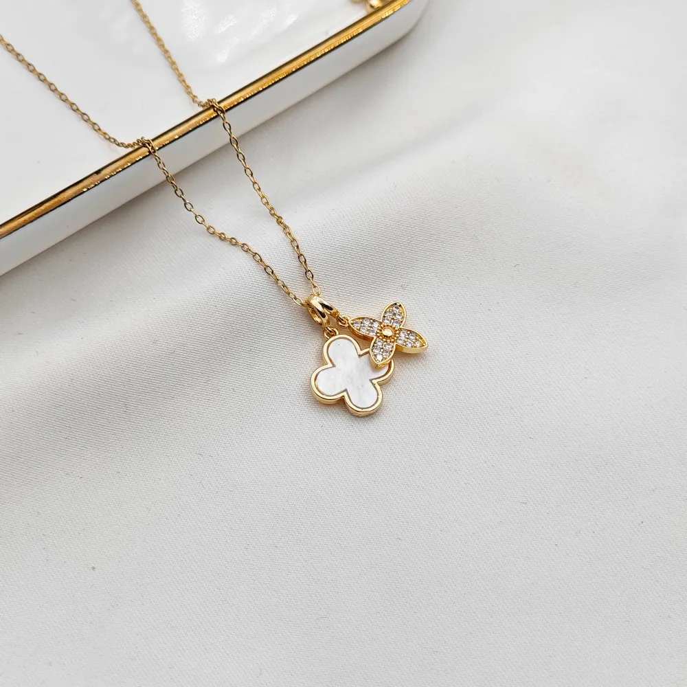 Stainless Steel V.Cleef Kolye