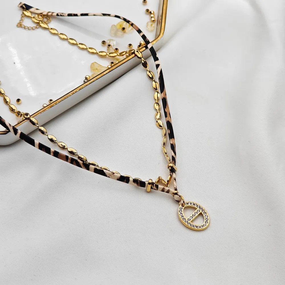 Stainless Steel Leopar Kolye