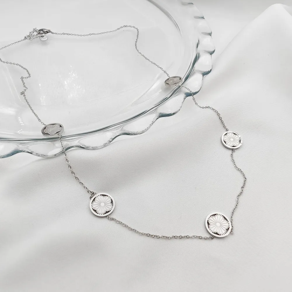 Stainless Steel Yonca Kolye - 2