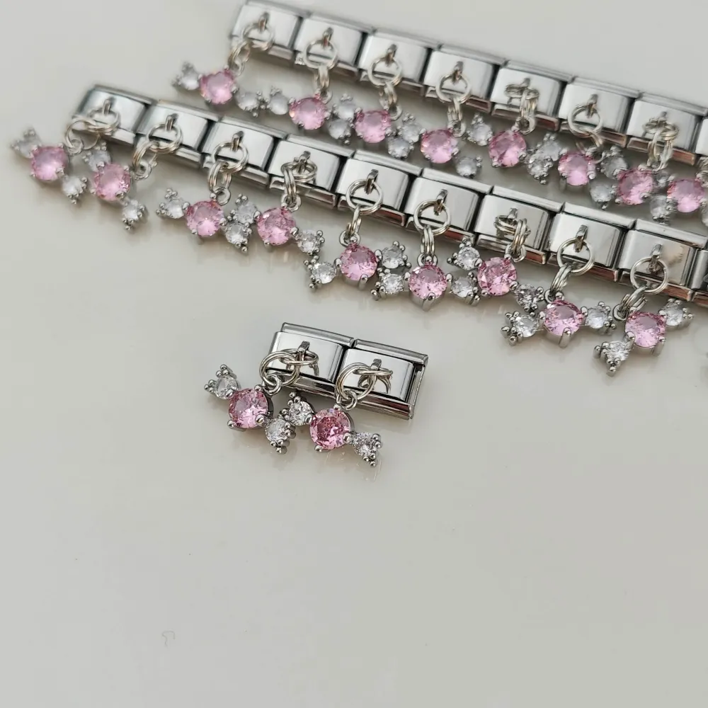 Stainless Steel Nomi Chram Taşlı