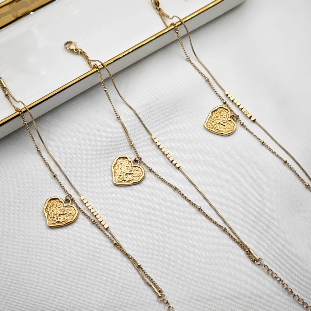 Stainless Steel Kalp Bileklik