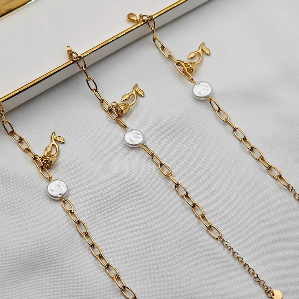 Stainless Steel Motifli Bileklik