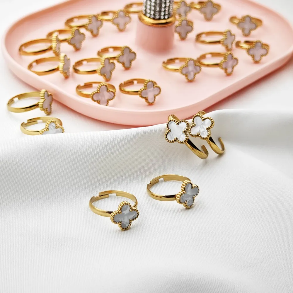 Stainless Steel V.Cleef Yüzük Ayarlanabilir - 3