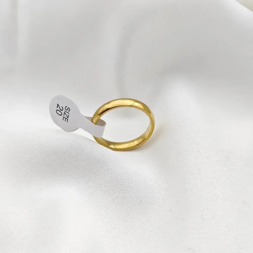 Stainless Steel 20 Numara Ince Alyans