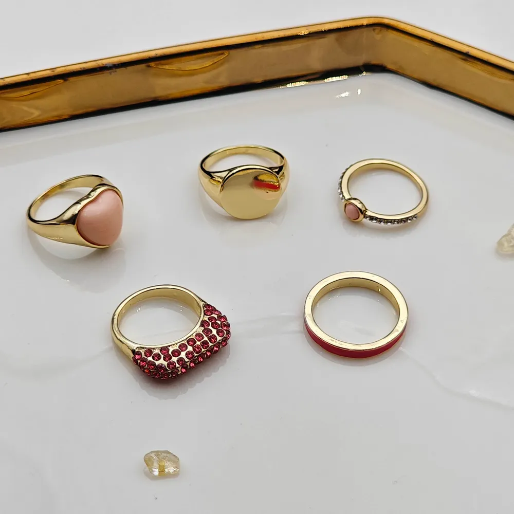 Stainless Steel 5’li Yüzük Seti