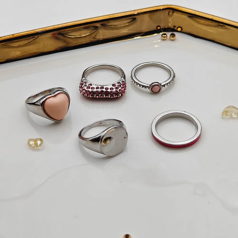 Stainless Steel 5’li Yüzük Seti