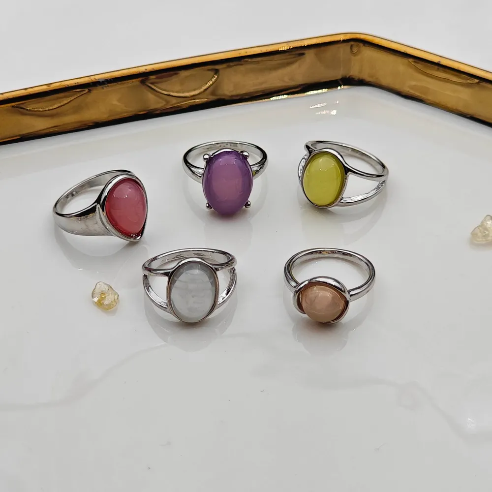 Stainless Steel 5’li Yüzük Seti