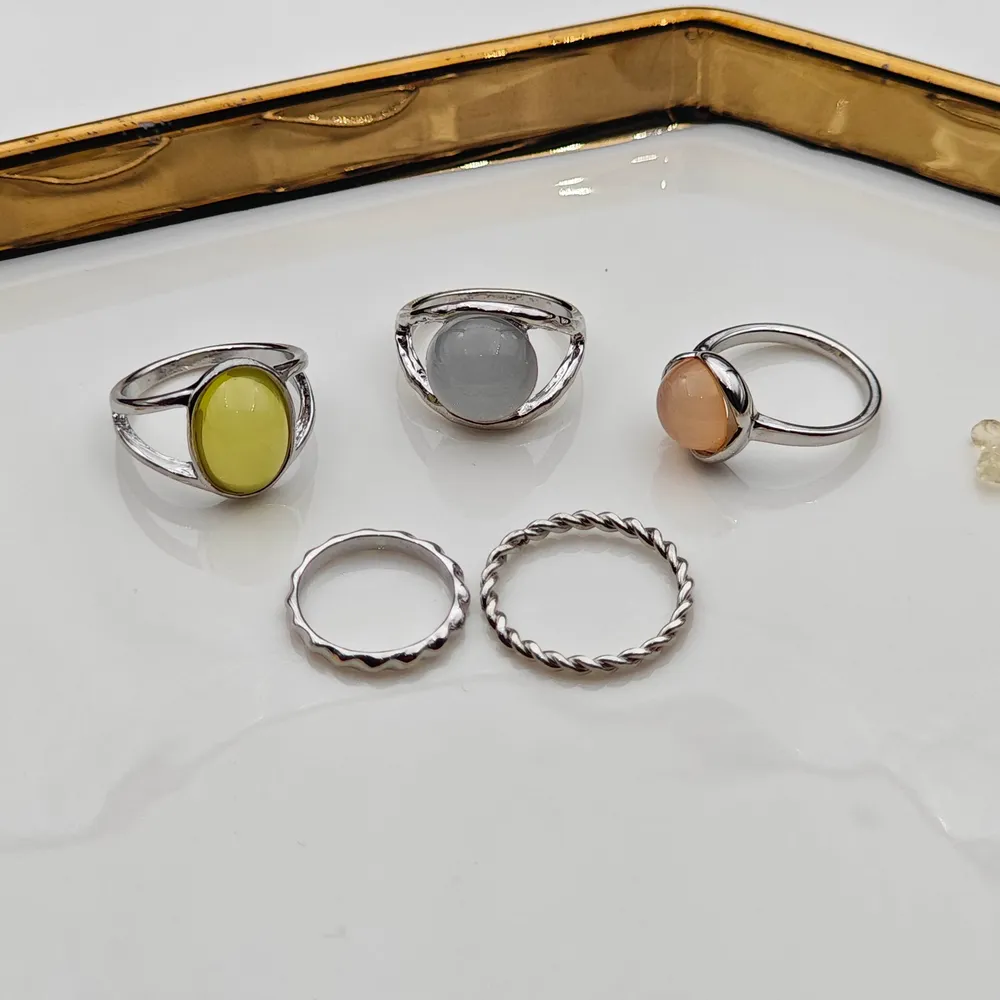 Stainless Steel 5’li Yüzük