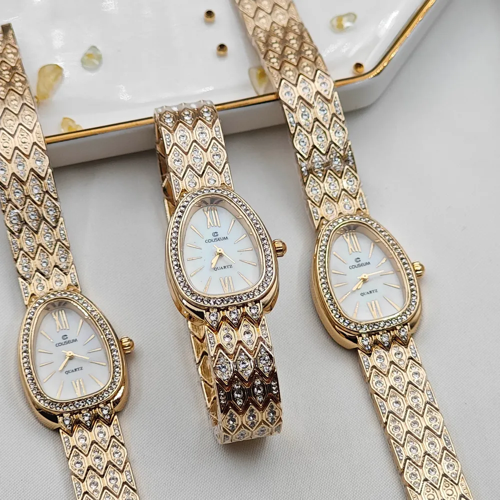 Yılan Model Taşlı Bayan Saati