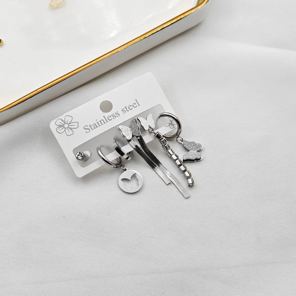 Stainless Steel Çoklu Küpe