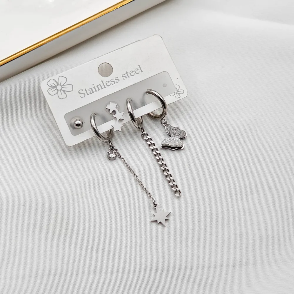 Stainless Steel Çoklu Küpe