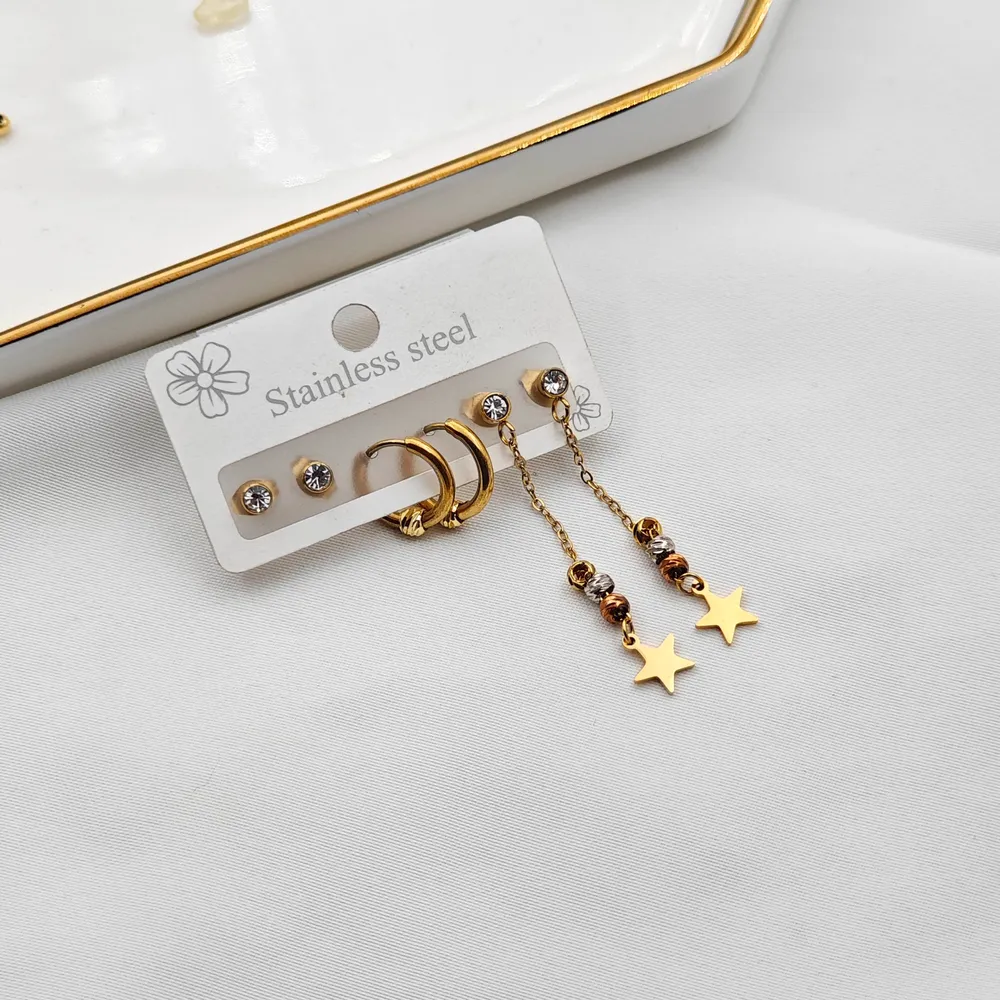 Stainless Steel Çoklu Küpe